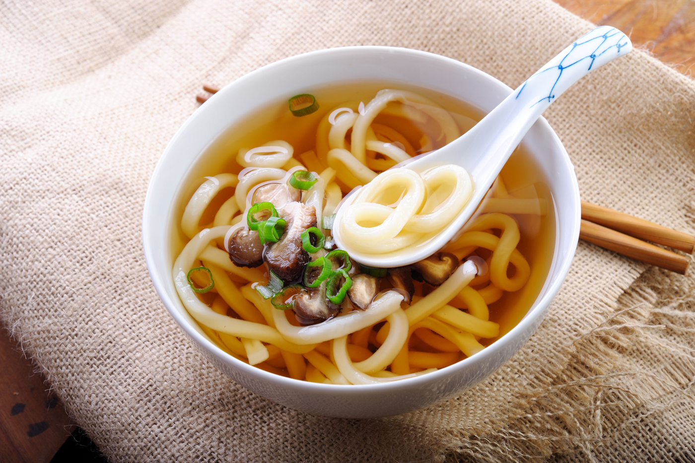 VEGETABLES UDON IN DASHI BROTH